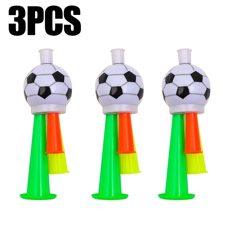 3/6PCS Football Shaped Plastic Cheer Horns Soccer Fan Loud Noise Makers Suitable for Sport Meeting Event Party Rewards Gifts ZYF