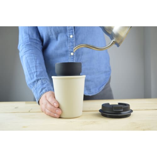 Rivers Plastic Wall Mug, Sleek Beige