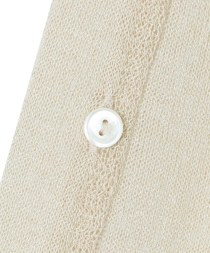 SUNDAY FRUIT MARKET W) Sunday Sheer Button Skirt Beige