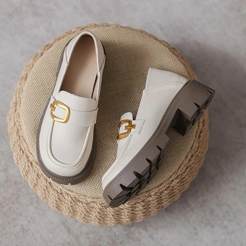 Spring and Autumn Middle Mouth Sweet Beauty High Heels Fashion Temperament Mary Jane Square Heel Square Buckle Round Toe