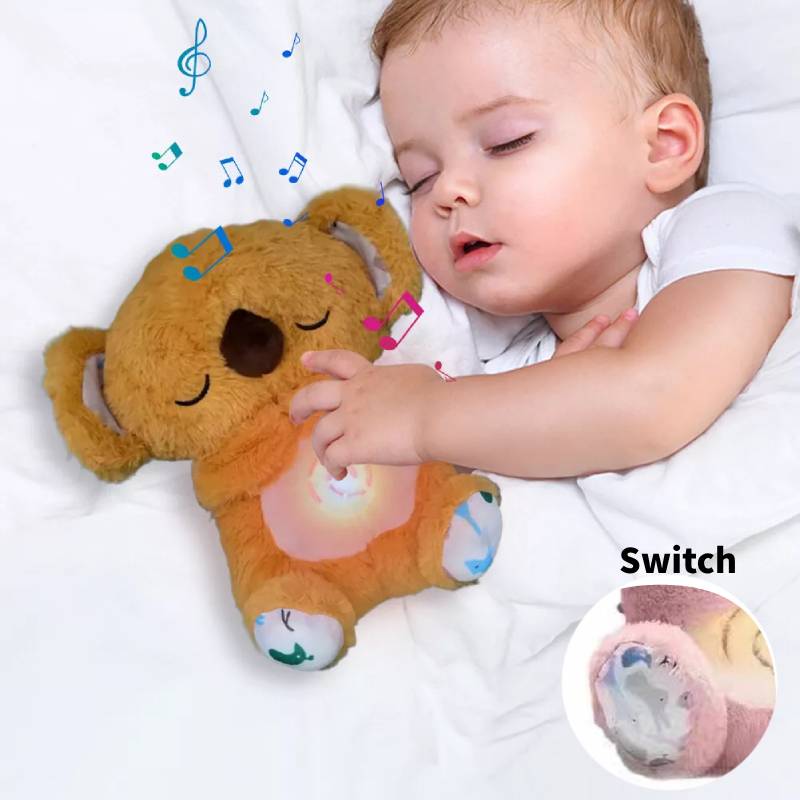 Plush Anxiety Relief Toys Cute Koala Breathing Musical Soothing Doll Toy Sleep