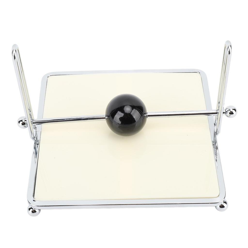 Serviettenhalter für Tisch Quadratischer Servietten-Spender mit zentraler Kugelstange für Küche Restaurant Bauernhaus Außen Abendessen