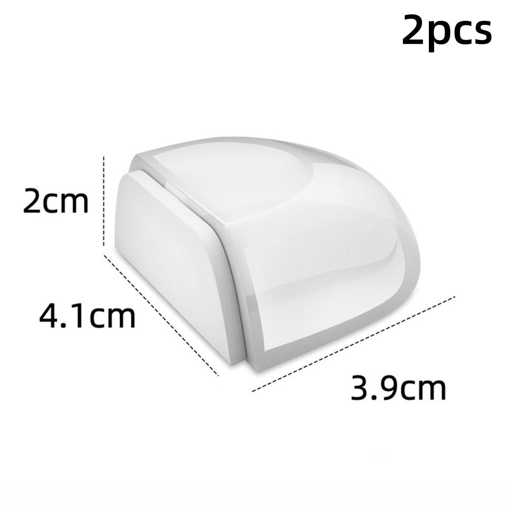 

Акриловый дверной стопор, самоклеящийся, противоударный дверной держатель, фиксатор, монтируемый на полу, без гвоздей, дверной стопор, защищающий стены и мебель 2-pcs