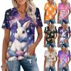 Damenmode Lässig Revers Kurzarm Farbe Hemd Damen Up Tops