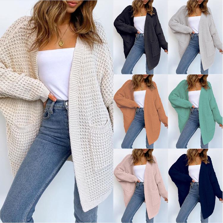 2025 Bestseller Women's Plus Size Knitted Cardigan Coat