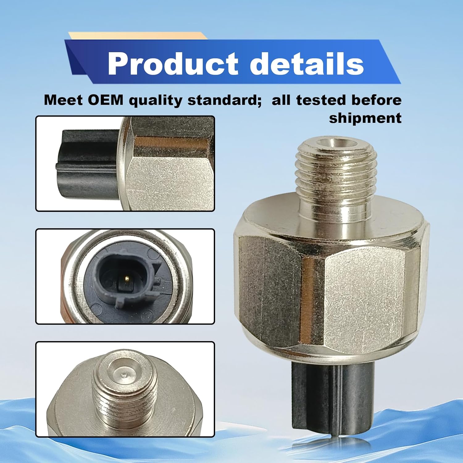 

Knock Sensor, Replaces 30530-PPL-A01, 30530-PNA-003 SU6143 Compatible with Honda Accord Element CRV Civic CR-V Acura RDX RSX TSX 30530PPLA01