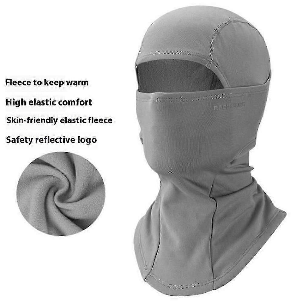 ROCKBROS Outdoor Cycling Windproof Face Mask Winter Thermal Balaclava Helmet Liner Cap - Light Grey New Arrival