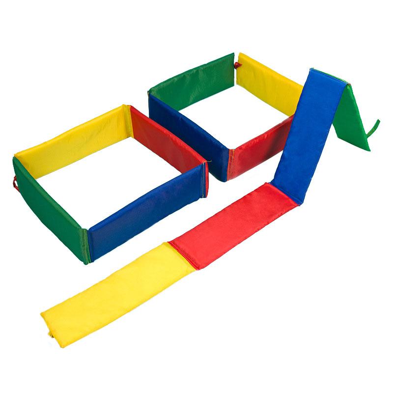 1/3 szt. Składana siatka do skakania - Sportowe akcesoria do ćwiczeń edukacyjnych dla dzieci, do użytku na zewnątrz i wewnątrz, integracja sensoryczna, zabawy