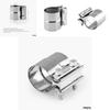 Premium Quality 2.25" To 2.5" Stainless Exhaust Band Clamp Step Clamps For Catback Muffler