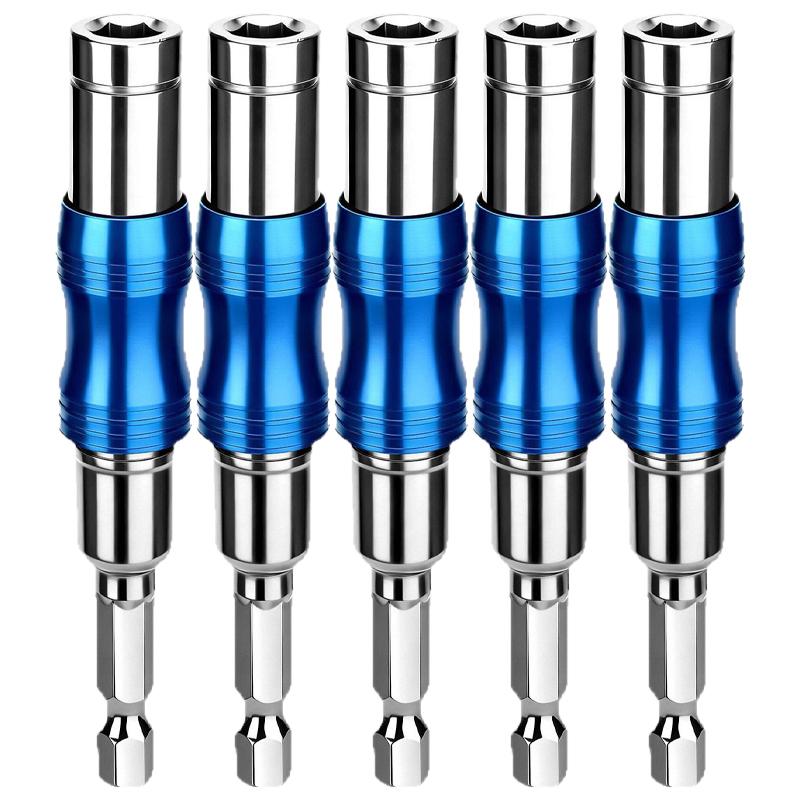 Magnetic Swiveling Drill Bit Holder Hexagonal Drive Guide Screw Extension Rod Drill Tip Power Handle Quick Rod Release Tools