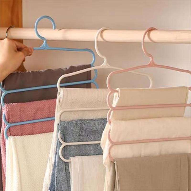 Pants Hangers Space Saving,Organization and Storage for Dorm Room Essentials for College Students Girls-3 Pack