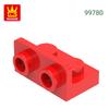 186 Stück/Los 99780 Winkelstein 1 x 2 - 1 x 2 Umgekehrter Stein Moc Farbige Zubehörteile Kompatibel mit Stein Kinder Spielzeug Bausteine