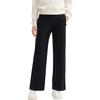 Fila White Series Versatile Loose Knit Straight Leg Casual Pants Women Bottoms Black F11W513606F-BK