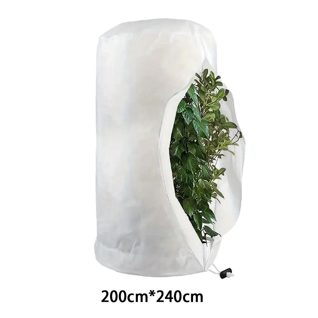 Heavy Winter Protection Plant Cover Winter Cover Anti-frost Zipper And Drawstring Cold Protection Non-woven Plant Antifreeze Bag