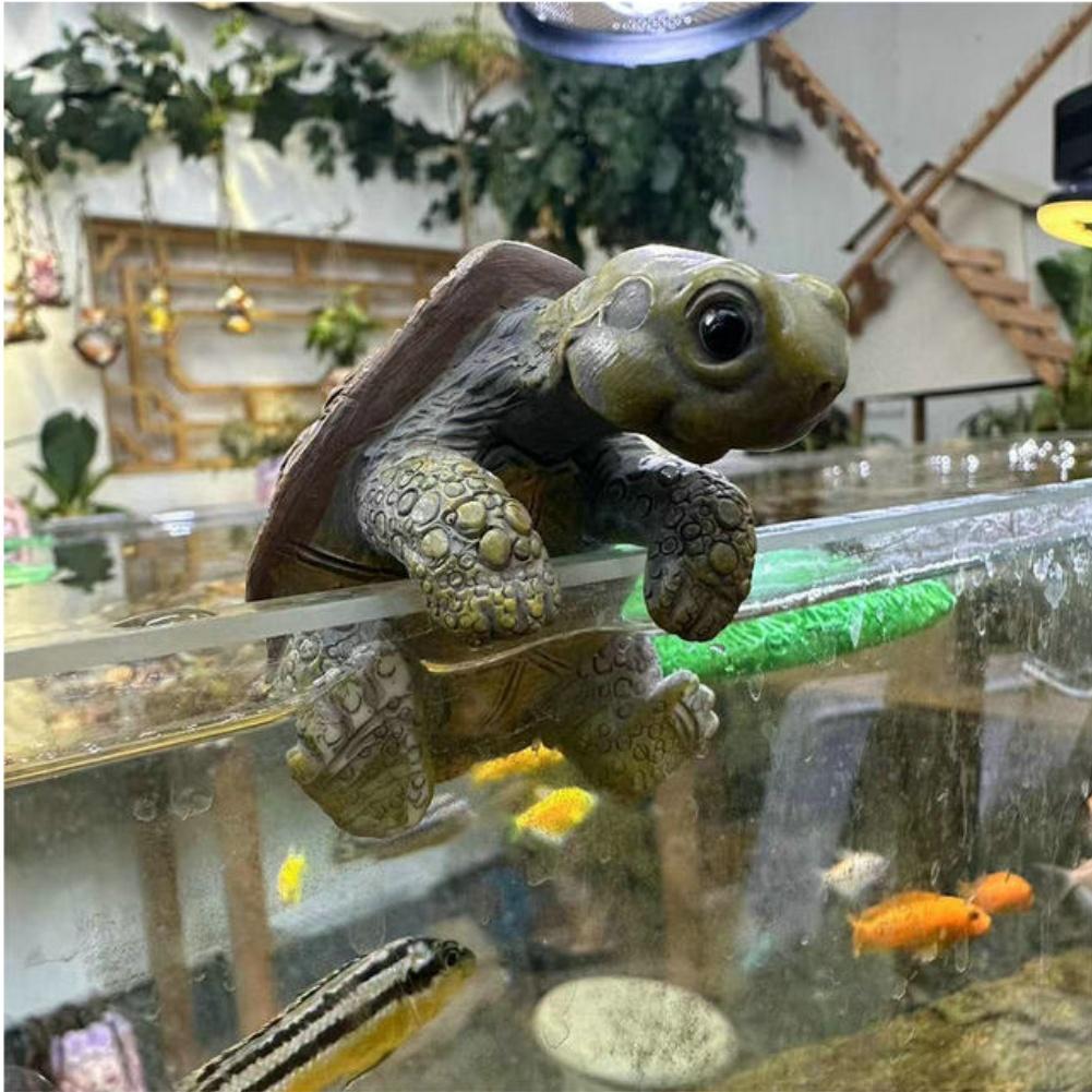 Realistic Appearance Resin Turtle Garden Decor Vibrant Colors