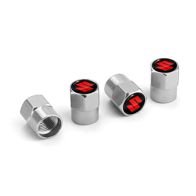 4ks Krytky ventilov kolies pneumatík auta Kryty stoniek pneumatík Vodotesné proti prachu pre Suzuki BURGMAN DRZ GSXF SV 650 B-King GSR GSR750 GSR600