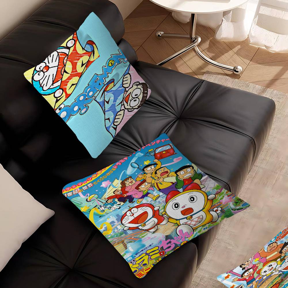 D-Doraemon Pillow Cover for Bedroom Room and Living Room Sofa Decorative Cushion Cover