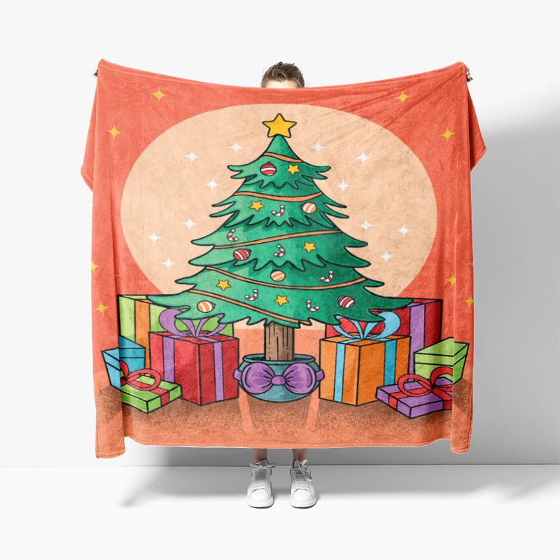 Wohndekoration Plüsch Überwurf Sofadecke Tagesdecke Bett flauschig weiche Decken Dekor Plaid Modern Halloween Frohe Weihnachten Winter