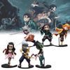 Demon 6pcs Slayer Kamado Nezuko Figurine Anime Model Sculpture Toys Gifts Xmas