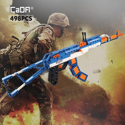 Cada AWP Revolver Pistol Brick AK47 Riffle Gun SWAT Technical Military Army Building Blocks Weapon Toys For Children