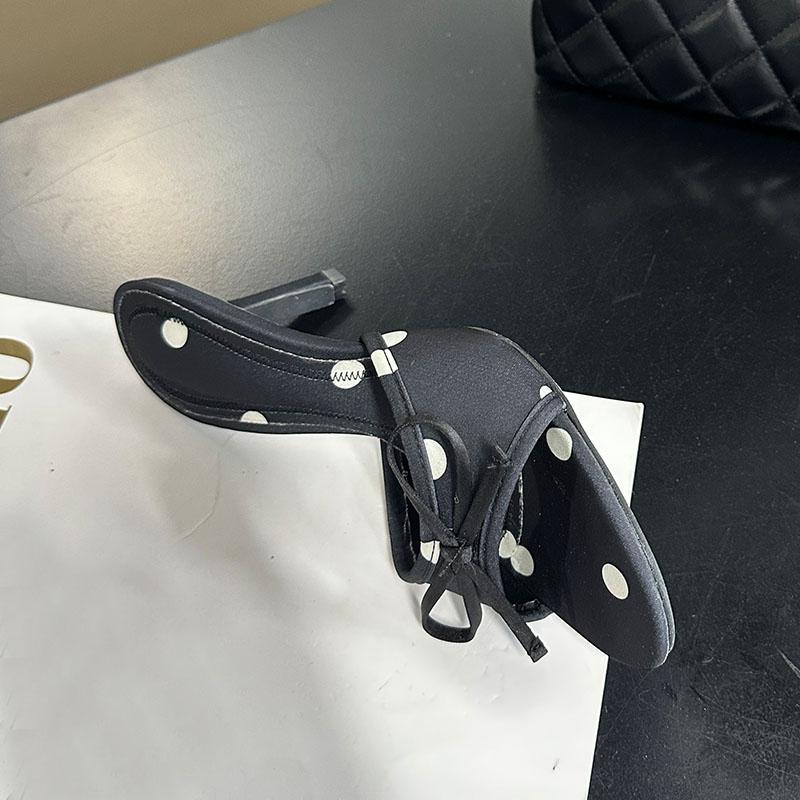 Fashion Big Size 43 Fashion Round Toe Women Thin Heels Pumps Shoes Footwear Butterfly-Knot Ladies High Heels Sandals Female Slides Shoes