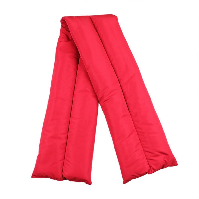 Plush Lining Warm Shawl Wraps Down Scarf Neck Wrap Winter Scarf For Women Cold Weather Neckerchief Scarfs красный