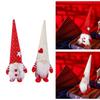 Valentine's Day Gnome Statues Knitted Decorations Mini Figurines Decorative Faceless Doll Statues 1PC