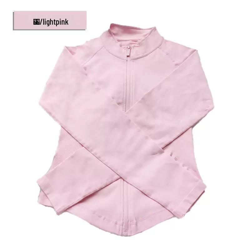 DFYNE Bezešvý fitness oblek s dlouhým rukávem na zip - Měkké body s vysokým krkem