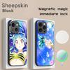 Classic Girl Yatsura LUM Classic Anime Phone Case For iPhone 17 16 15 14 13 12 Plus Pro Max  High-end Luxury Magsafe Sheepskin