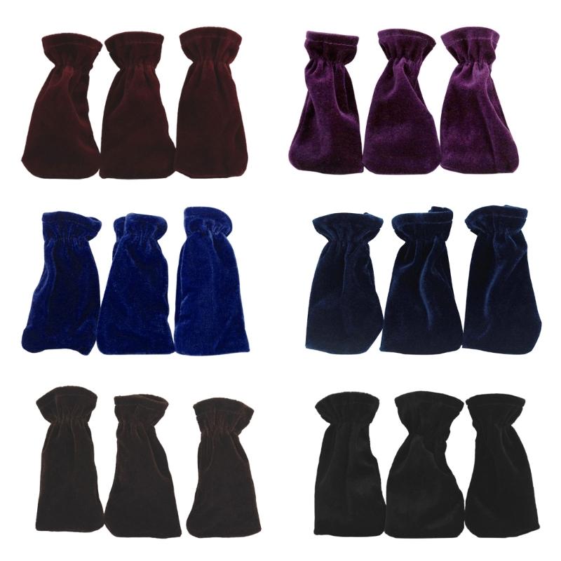 3 Stück Klavier Sustain Pedal Abdeckung Plüsch Klavierpedal Schutzhülle Etui Rutschfest Klavierzubehör Pedal Staubschutzhüllen