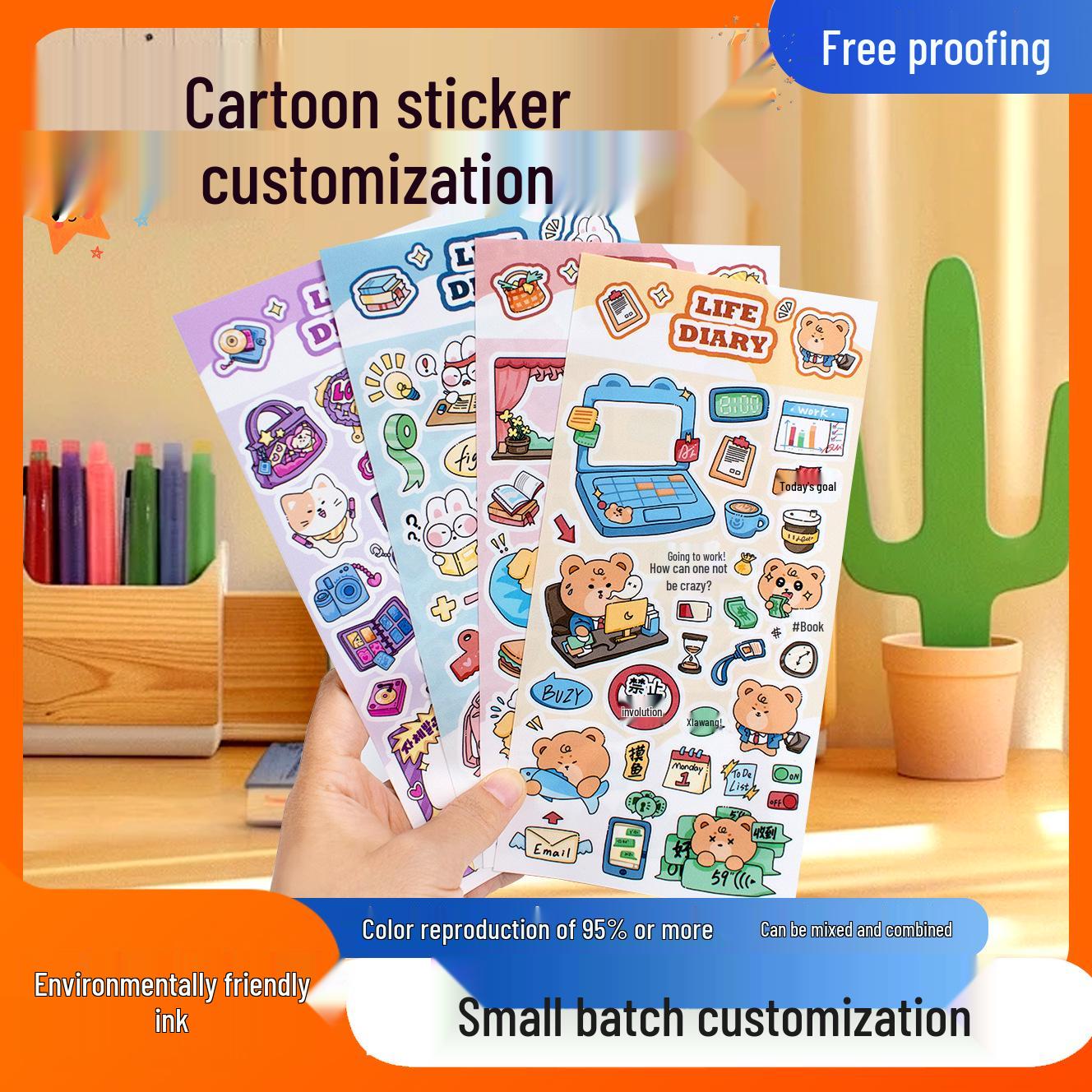 Anime-Themed Creative DIY Story Sticker Set for Children s Education and Fun