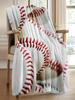 Baseball Throw Blanket Soft Cozy Warm Blanket for Couch Bed Sofa Office Camping Home Textile