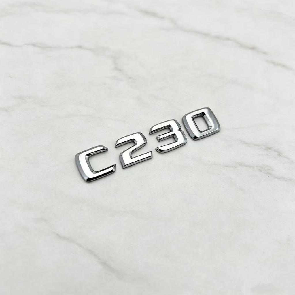 ABS Plastic C200 C200L C230 C250 Trunk Rear Logo Badge Emblem Sticker For Mercedes Benz C Class W201 W202 W203 W204 W205 QH1