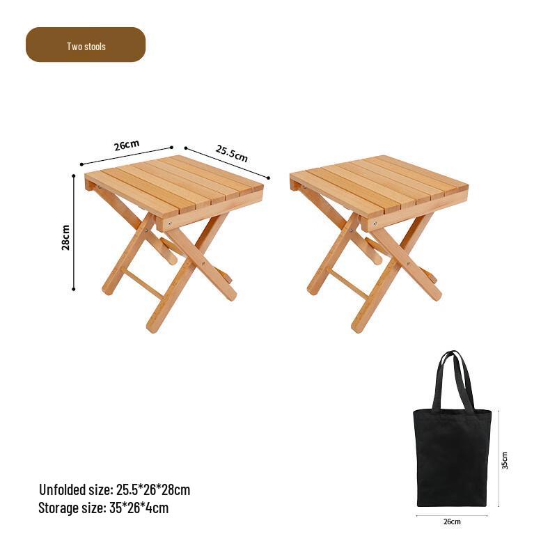 Jingbang Portable Beech Wood Folding Picnic Set