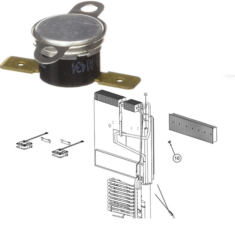 618093 Replacement Temperature Control Unit Fan Thermostat for Norcold Refrigerator Rear Cooling Fan Service