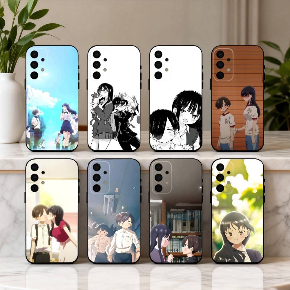 Manga The D-Dangers In My H-Heart Phone Case For Samsung Galaxy A73,A72,A71,A70,A53,A52,A51,Soft Silicone Black Cover