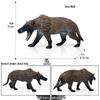 Cross-border Wild Animal Model: Prairie, Brown, Snow, Predator Wolves & Cub Educational Display Toy