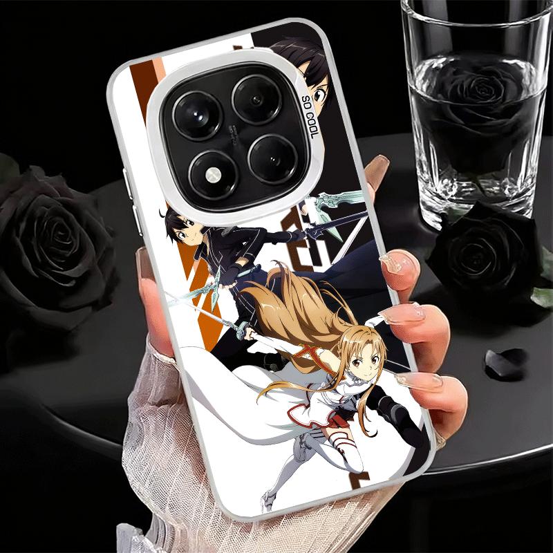 Anime Sword Art Online SAO Soft Phone Case for Xiaomi Redmi Note 13 14 15 Pro Plus 12S 12 11S 11 11T 10S 10 Shockproof Cover Bac