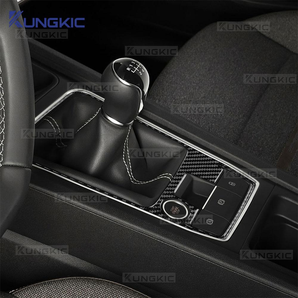 Soft Carbon Fiber Sticker For Seat Leon MK4 Cupra Leon Cupra Formentor 2020-2025 2025 2025 Manual Transmission Car Gear Shift