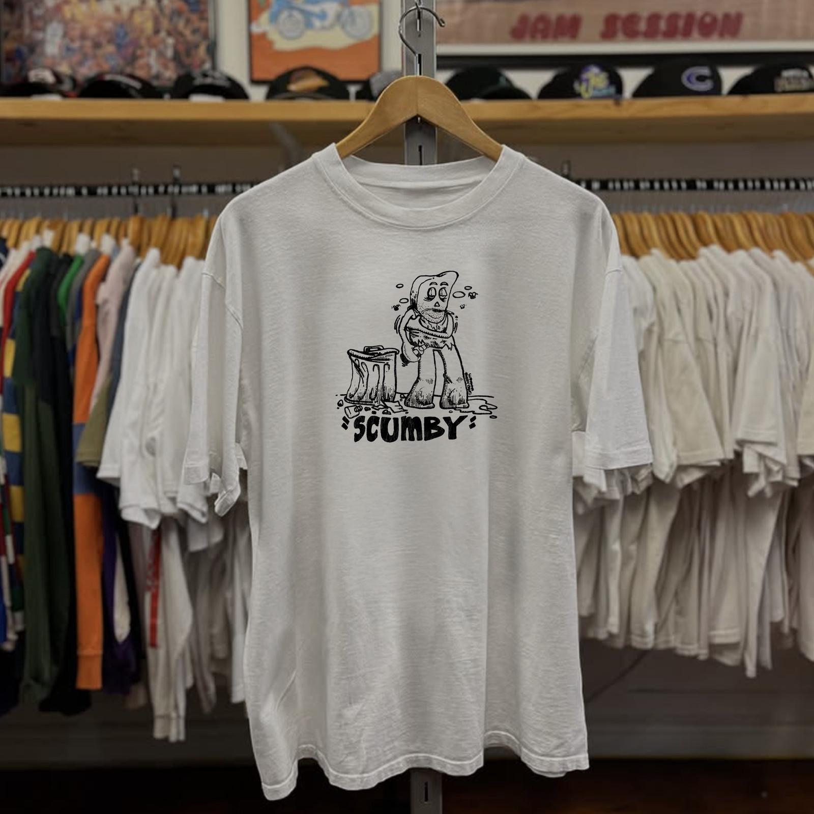80s Scumby Aged T-Shirt White M S