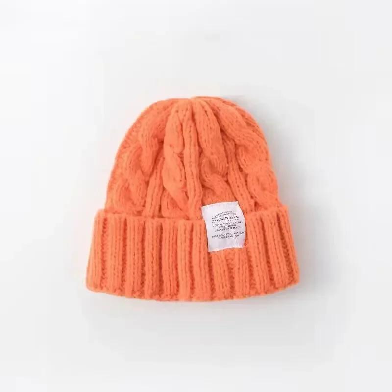 New Women's Winter Hat Beanie Hats For Women Knit Cap Fashion Warm Wool Couple Cap Bonnet Woman Winter Twist Female Bonnet