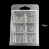 Transparent Candle Melt Moulds Easy Cleaning Empty Cube Tray for Wickless Candles Making Tools for Christmas Party