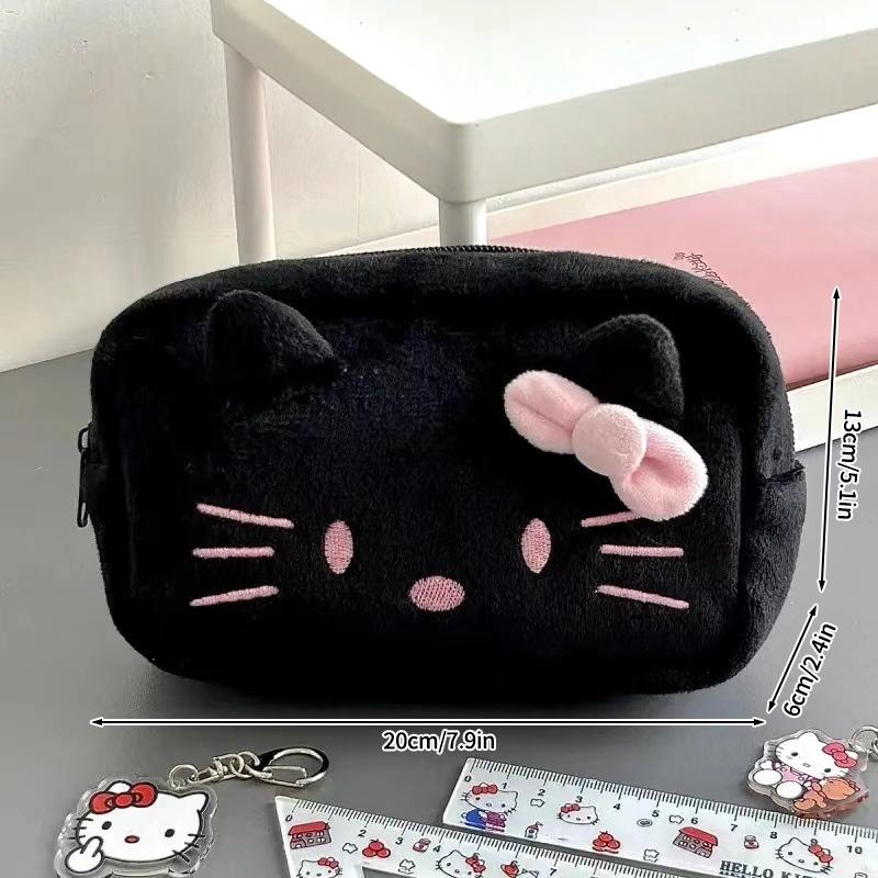 

Hello Kitty Pencil Case Large Capacity Plush Pen Holder Hello Kitty Storage Bag Makeup Bag Cosmetics Pouch Desk Organizer Bag