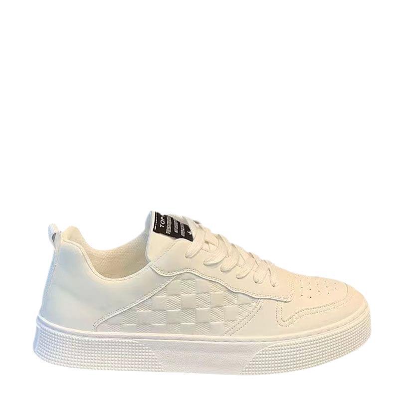 Herren Koreanischer Stil Dicksohlige Weiße Sommer-Sneaker - Trendige und Atmungsaktive Freizeitschuhe