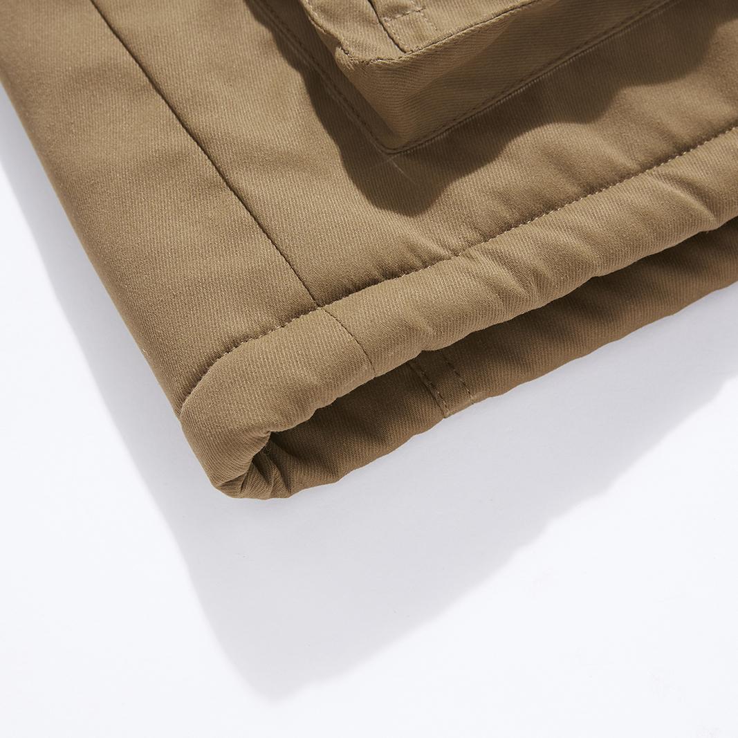 Зимнее водонепроницаемое теплое утолщенное пальто из искусственной овечьей шерсти — фото 10