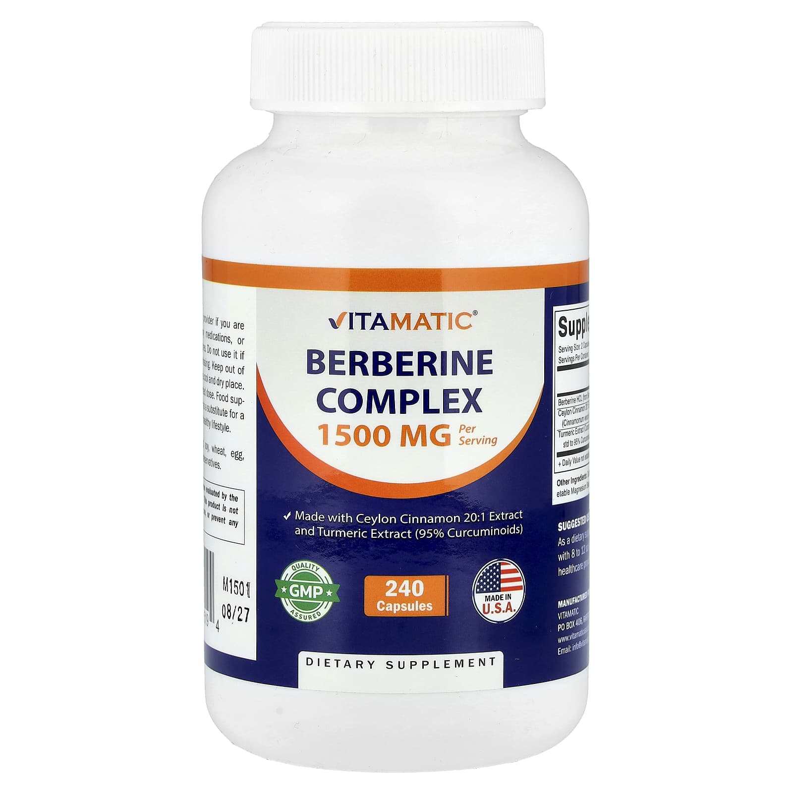

Berberine Complex, 240 Capsules
