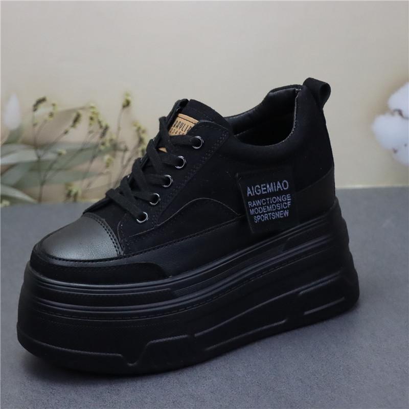 Fashion All Matching Slim Plus Cashmere Warm Women's Shoes Temperament Wear 12 Cm High Heel 10cm Small Cotton Shoes Large Size Shoes