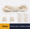 No Tie Shoe Laces Suitable for All Shoes Round Spring Lock Elastic Shoelaces Quick Wear in 1 Second Hiking Sports Lazy Shoelace