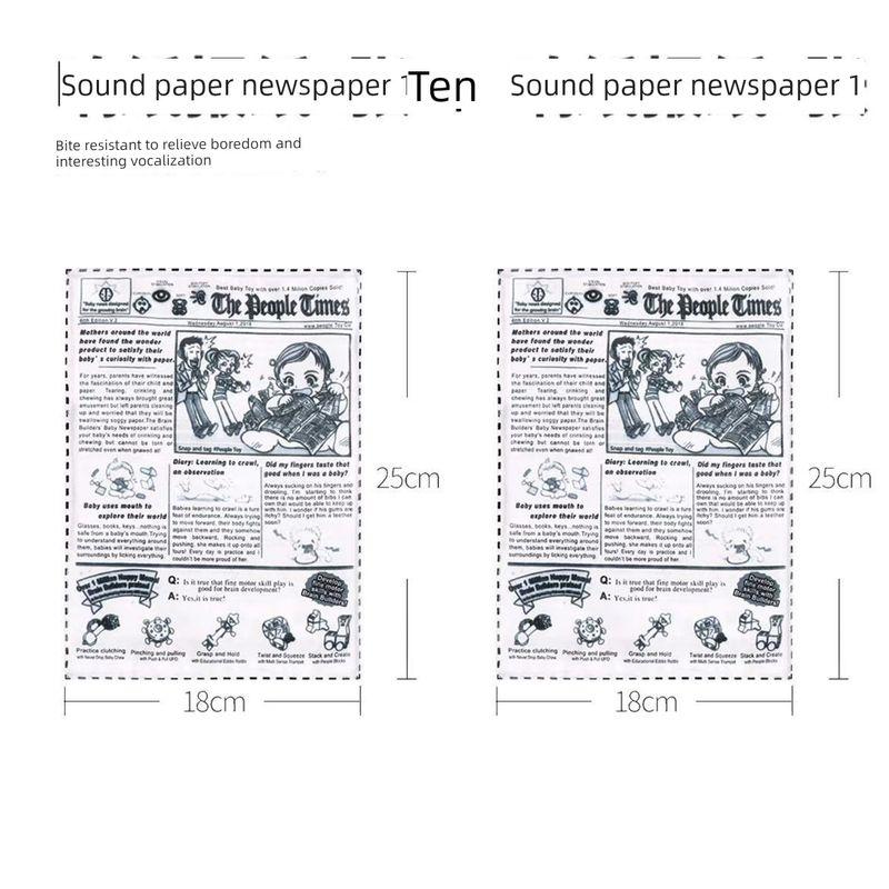 

Dog Toy Bite-Resistant Molar Relieving Stuffy Sound Newspaper Ringing Paper Toy Teddy Corgi Small and Medium-Sized Pet Supplies Two self-Hi paper newspapers