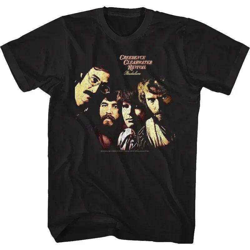 Hip Pop Rock Heavy T Shirts Creedence Clearwater Revival Bikers Oversize T Shirt Funny Print Cotton Streetwear Tops Unisex